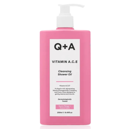 Вітамінізована олія для душу Q+A Vitamin A.C.E Cleansing Shower Oil, 250 мл